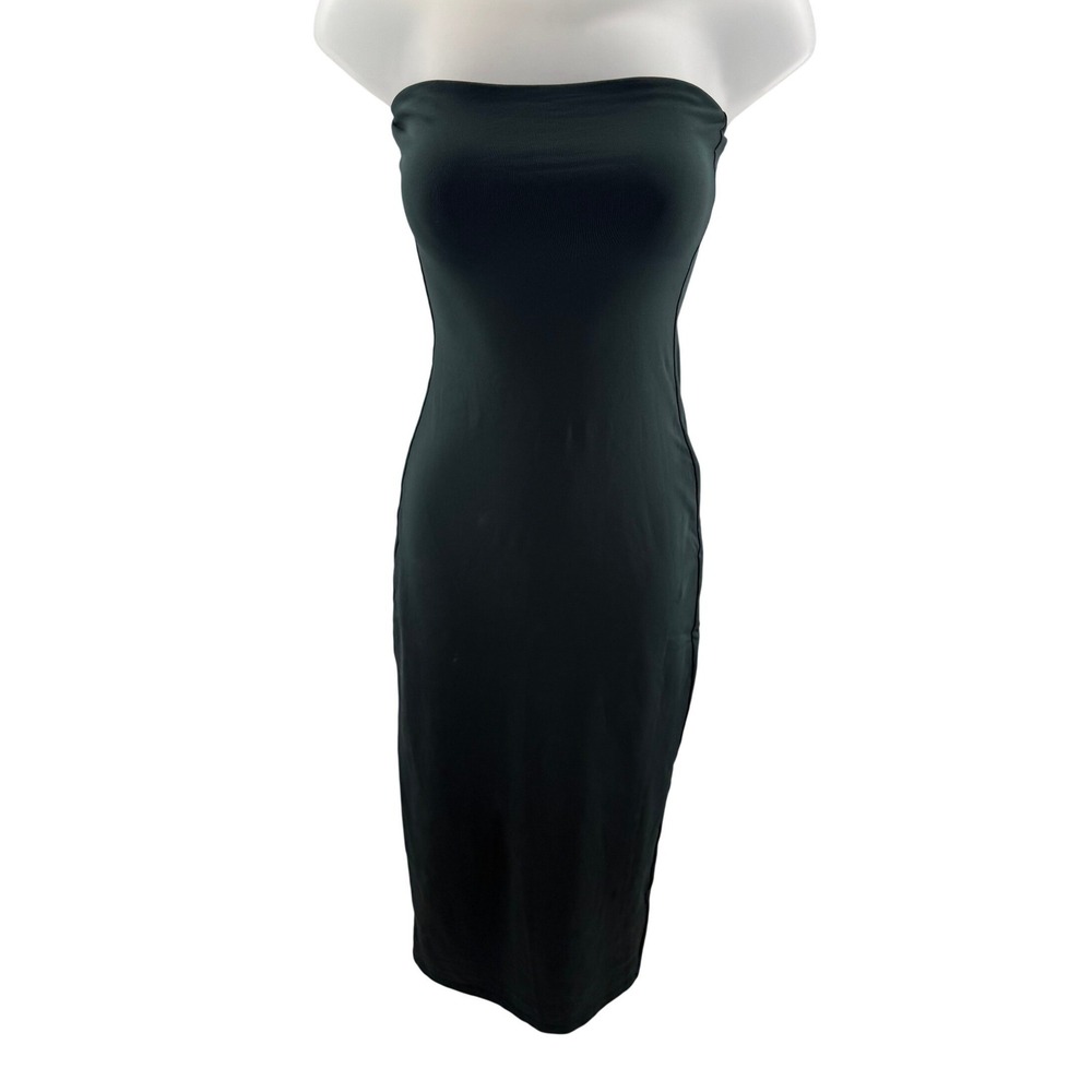 Aritzia Contour Tube Dress Forest Green Strapless Bodycon Soft XSmall NEW